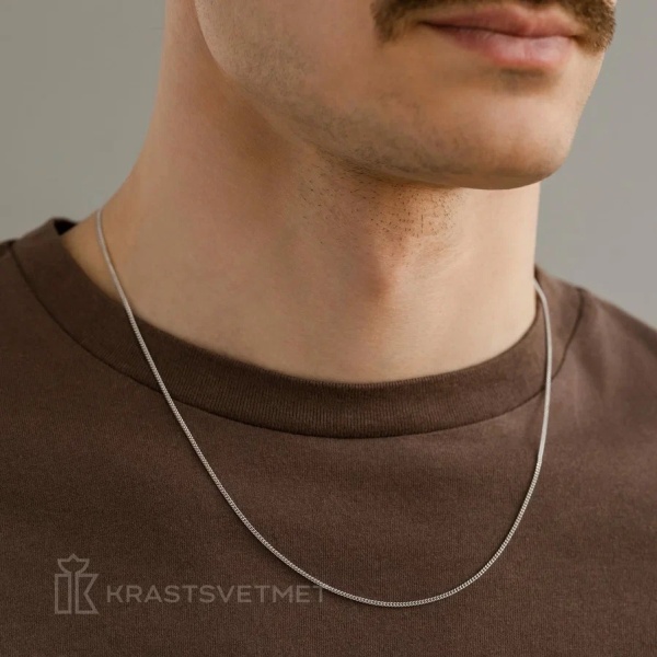 Цепь из серебра 925, плетение «Панцирь»